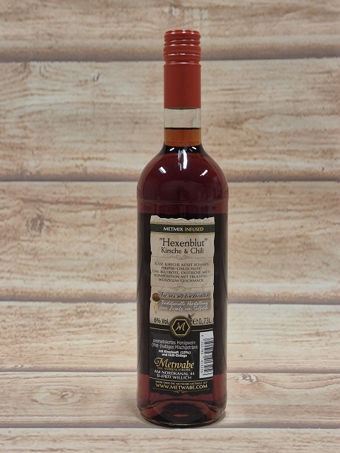Kersen chili mede Hexenblut, fles 0,73 liter