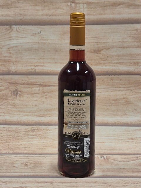 Kersen kaneel mede Lagerfeuer, fles 0,73 liter Kersen kaneel mede Lagerfeuer, fles 0,73 liter