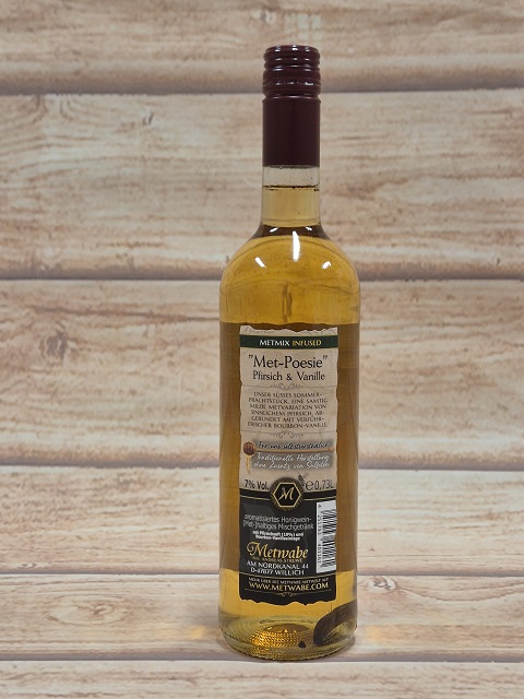 Perzik vanille mede Mead Poetry, fles 0,73 liter