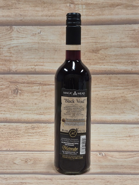 Zwarte bessen mede Black Void, fles 0,73 liter